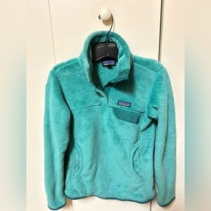 Patagonia Re-Tool Snap-T Fleece Pullover Aqua Stone-Beryl Green XS
